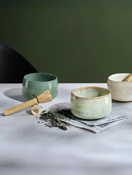 Matcha set, ishi shiny
