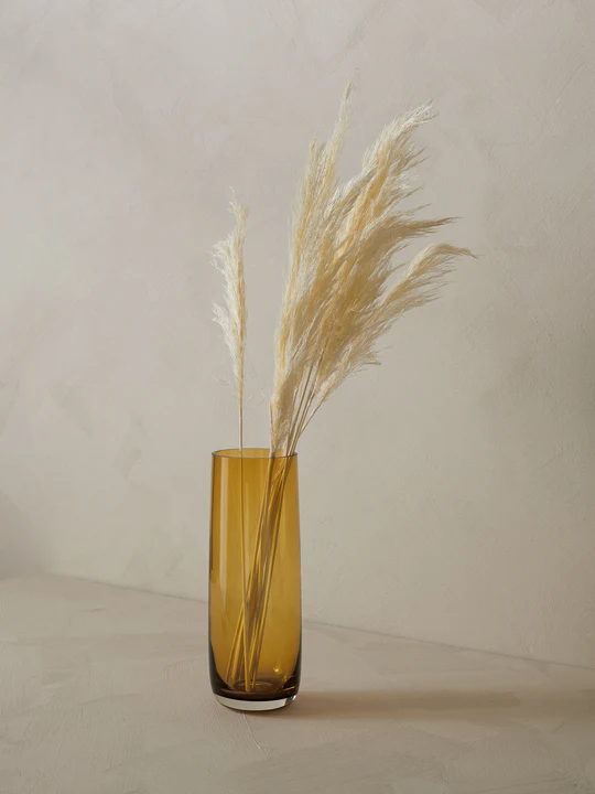 Ajana-Glas-Vase-Amber_540x.webp Vase, amber (M)