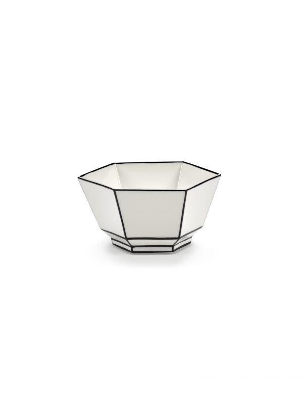 B2B_B0126009-008_packshot1 Cereal Bowl — White / Black