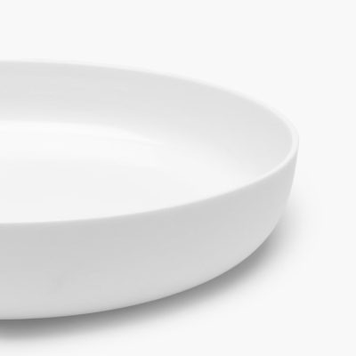 Deep Plate L Base — White