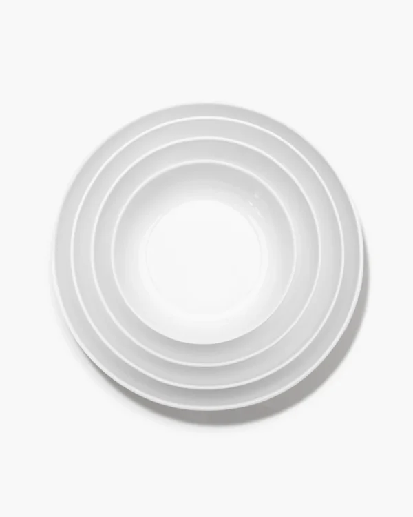 Deep Plate L Base — White