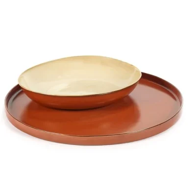 Serax-Keramik-Tablett-Rost-B5119206.jpg Tray L — Rust